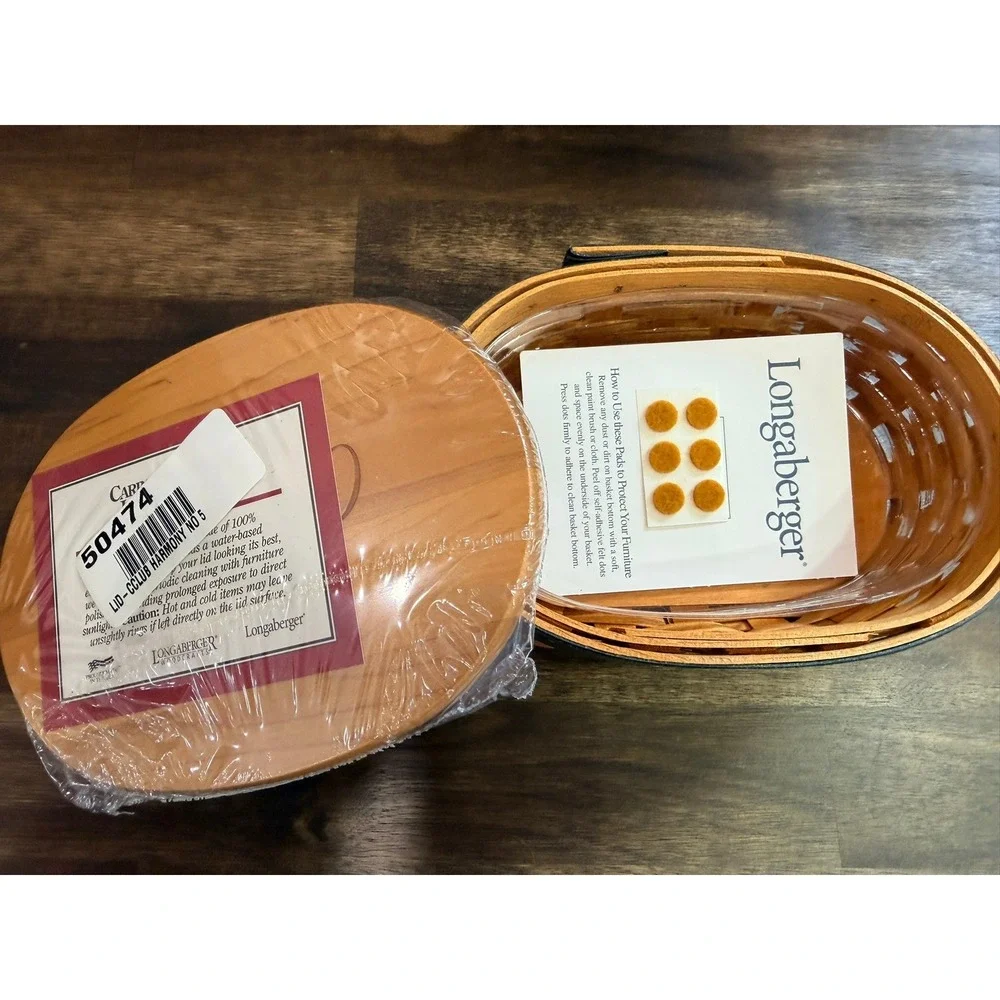 Longaberger Collectors Club Harmony Baskets Set #2-5 with Lids & Boxes NEW